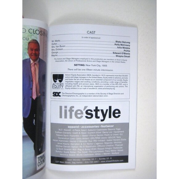 Intimate Apparel Program Lynn Nottage Bay Street Theater 2017 Sag Harbour - Picture 3 of 5